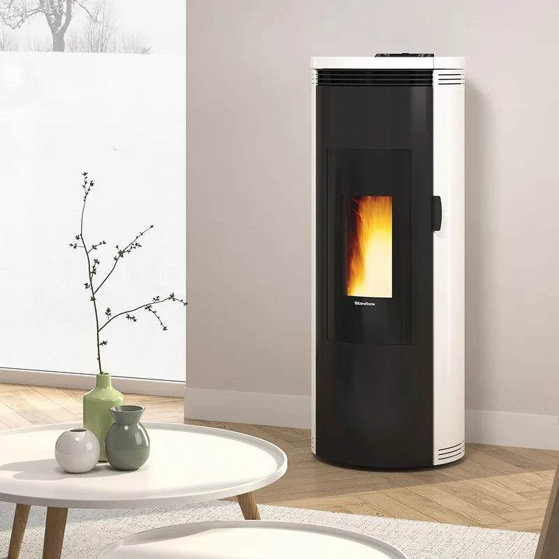 Extraflame Amika 16 poêle à granulés blanc