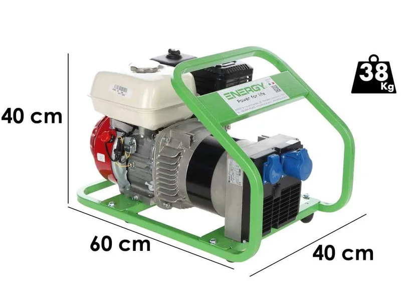 Energy EY-3,6MB AVR - Groupe électrogène 3 kW - Continu 2.7 kW Monophasé