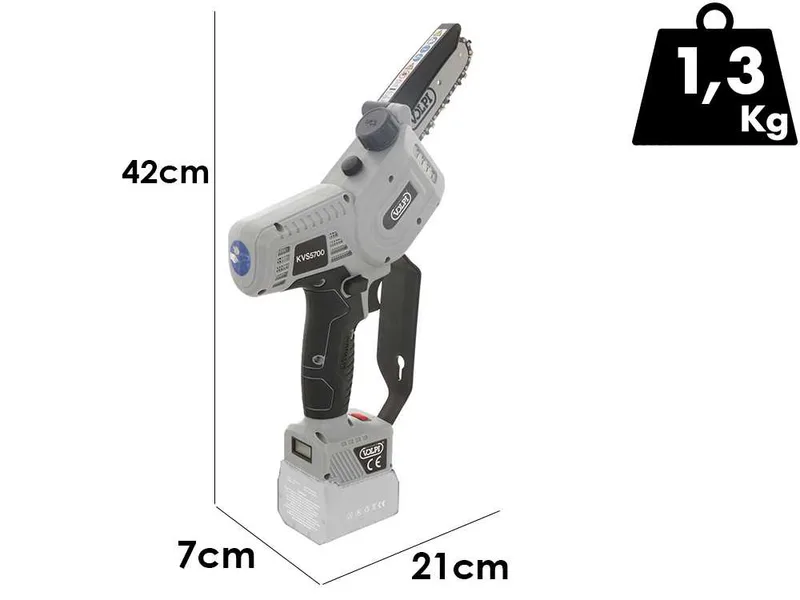 Volpi KVS5700 - Élagueuse à batterie manuelle
