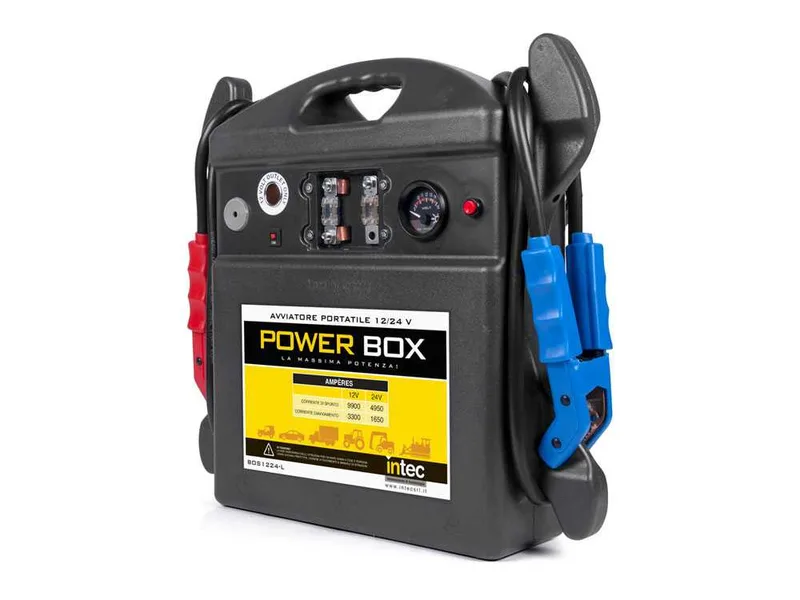 Intec BOS1224-LS - Démarreur professionnel portable à batterie - 12/24 V - 9900CA