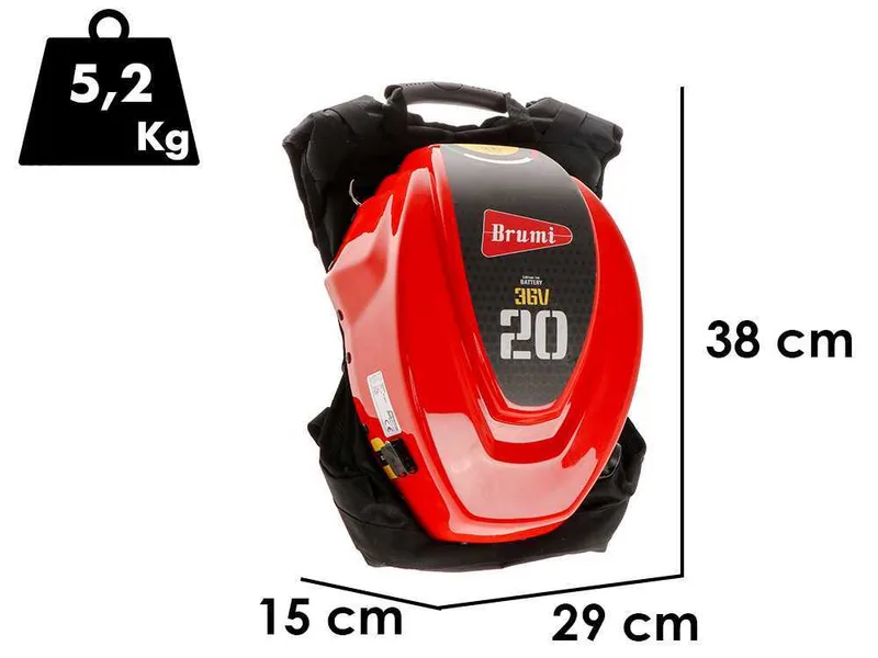 Brumi Backpack 36V - Groupe d'alimentation pour outils électriques - 36V/20Ah