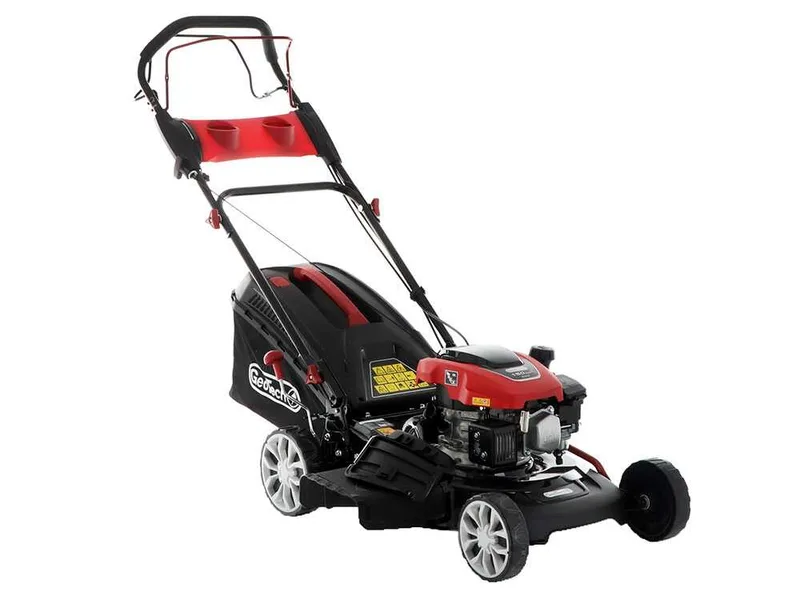 GeoTech S46-150 BMSG - Tondeuse à gazon thermique tractée - 4 en 1 - Coupe 46 cm