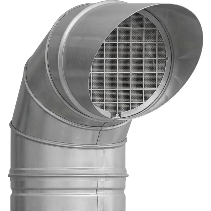 Schiedel Coude de sortie PPL 90° avec grille anti-oiseaux Ø 200 mm
