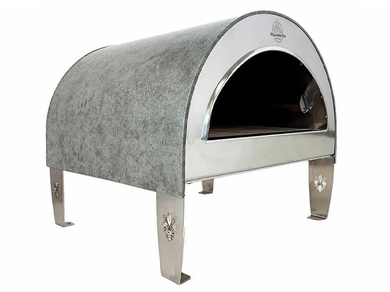 Pizza Party Ardore Perla - Four à pizza à gaz d'extérieur - Chambre de cuisson 40 x 40 cm - Sole en briques réfractaires
