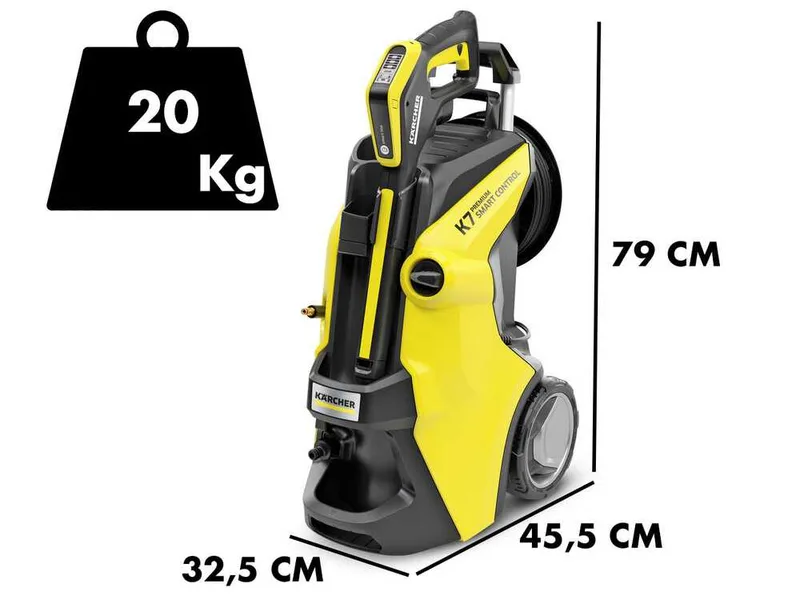 Karcher K7 Premium Smart Control - nettoyeur haute pression - 600 l/h - 180 bars max - App Home & Garden