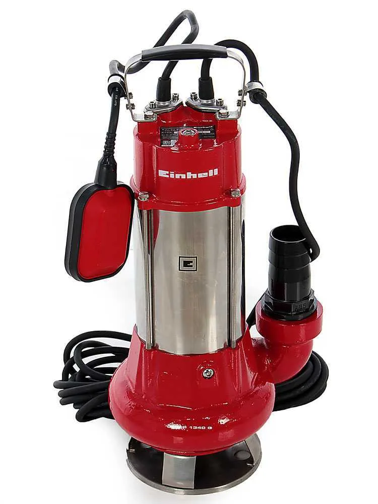 Pompe immergée électrique pour eaux chargées Einhell GC-DP 1340 G - électropompe Inox de 1300 W