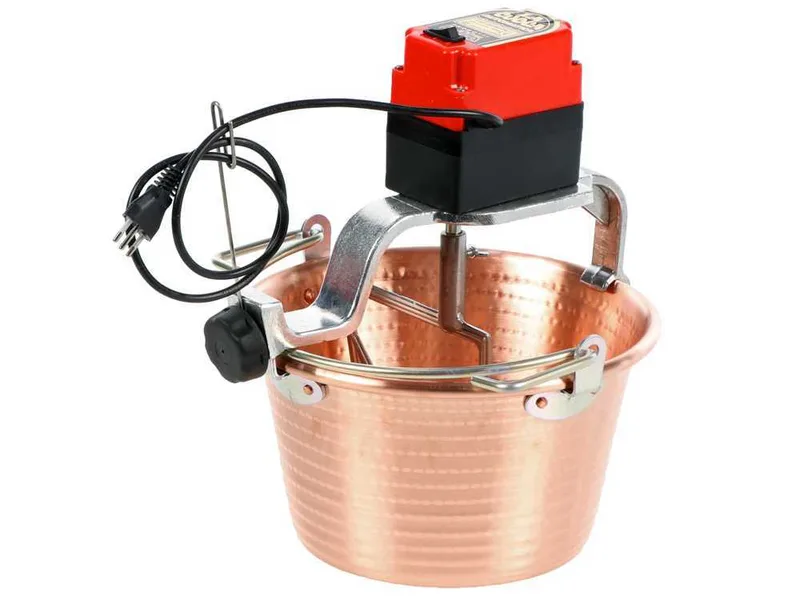 NuovaFac Cuoca Automatica à induction - Chaudron électrique en cuivre martelé - 9L - 24W