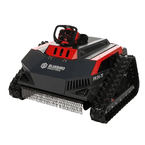 Blue Bird FM 24-70 - Robot débroussailleur à chenilles hybride (thermique + batterie) - Radiocommandé