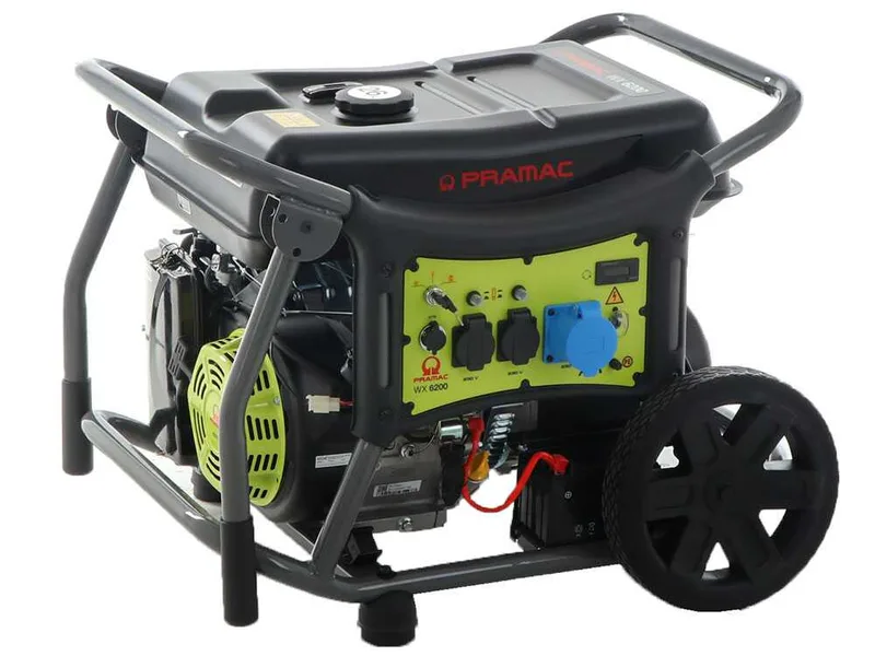 Pramac WX 6200 ES ATS - Groupe électrogène monophasé 5.8 kW à essence - Continu 5.3 kW Monophasé