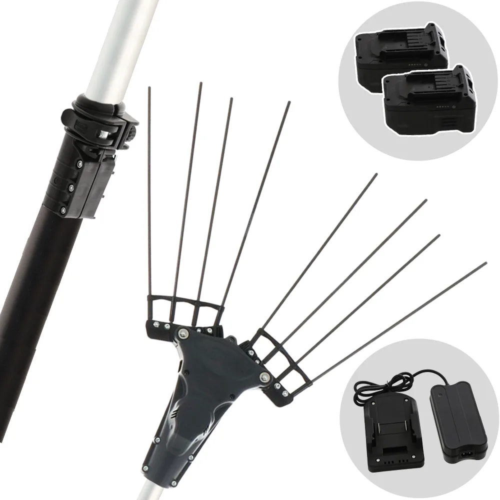 Zanon Albatros PRATIK C/AL 300 - Peigne vibreur électrique à batterie 2x 36V 5Ah - Perche télescopique 220/350 cm