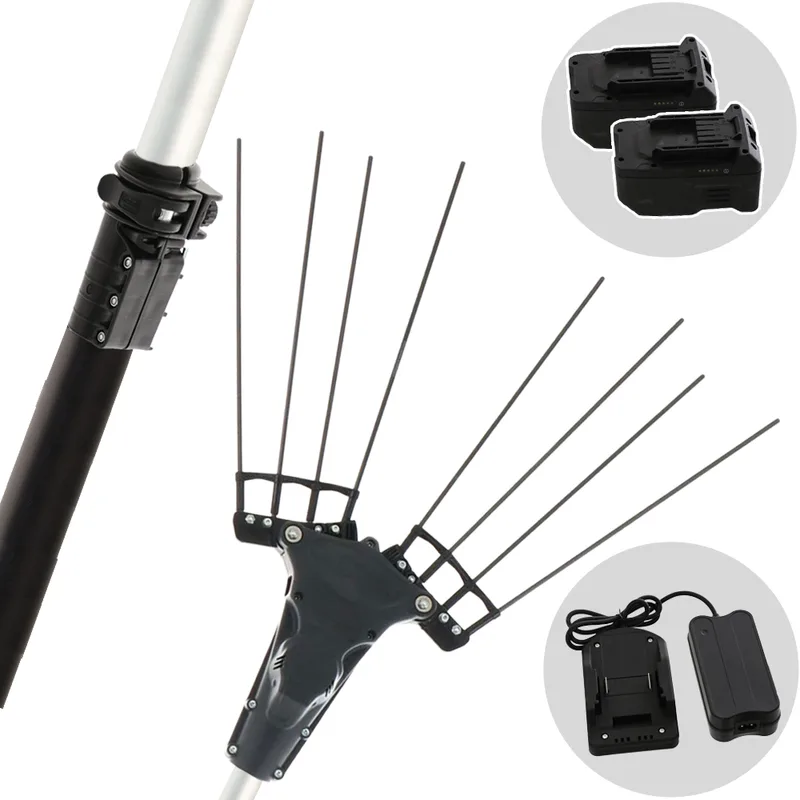 Zanon Albatros PRATIK C/AL 300 - Peigne vibreur électrique à batterie 2x 36V 5Ah - Perche télescopique 220/350 cm