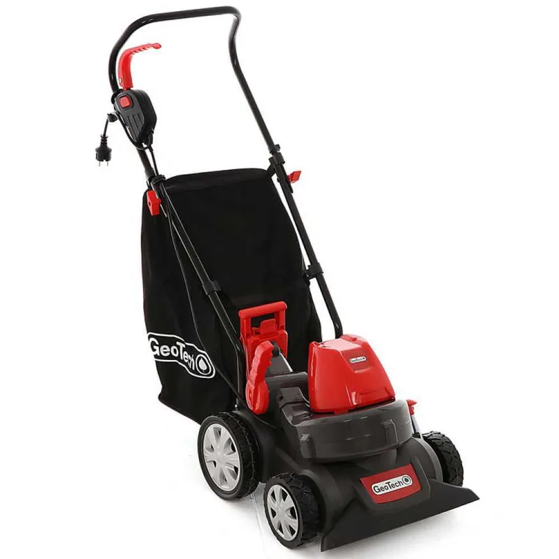 GeoTech LV 200 E Aspirateur de feuilles à roues - moteur électrique 1600W - Bac 45L - Souffleur