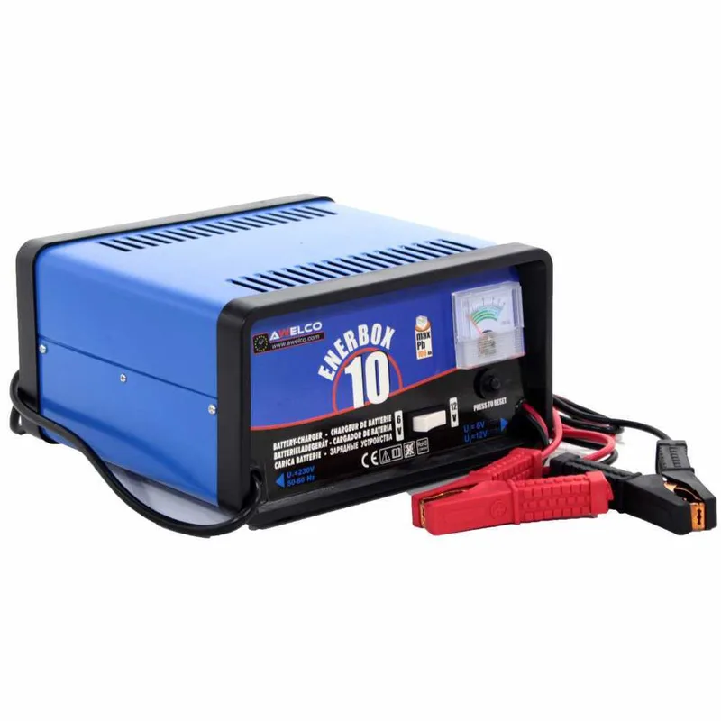 Awelco ENERBOX 10 - Chargeur de voiture - alimentation monophasée - batteries 6V et 12V