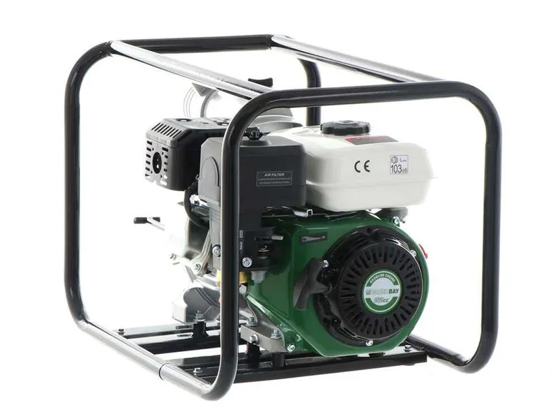 Motopompe thermique Greenbay GB-TWP 80 - Pour eaux chargées - avec des raccords de 80 mm