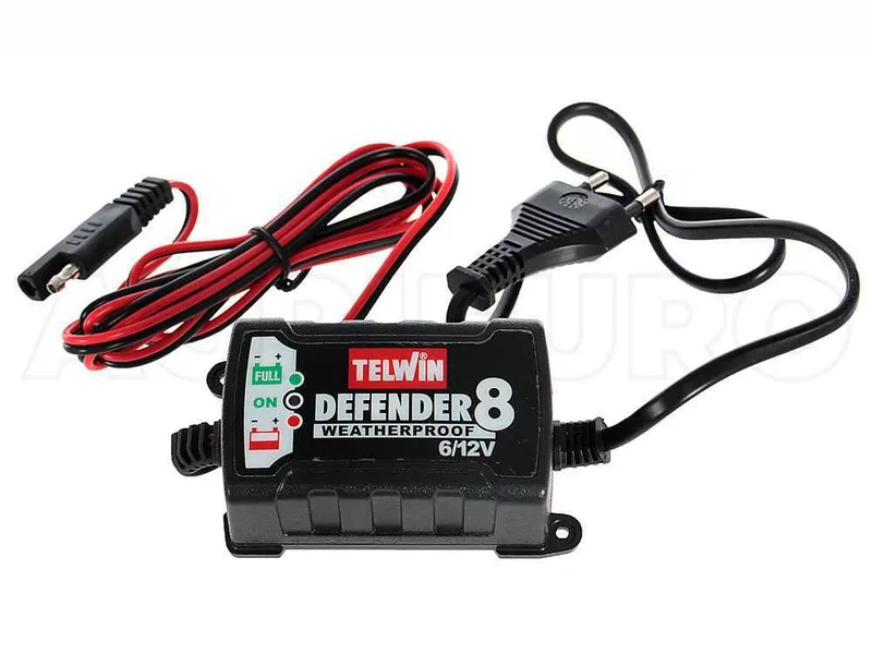 Telwin Defender 8 - Chargeur de batterie et mainteneur de charge intelligent - batteries au plomb 6/12V
