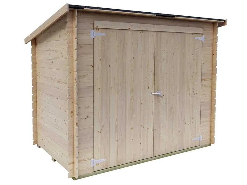 Alce Eureka 218x130 - Abri de jardin en bois - Toit à une pente - 218x130x167 cm