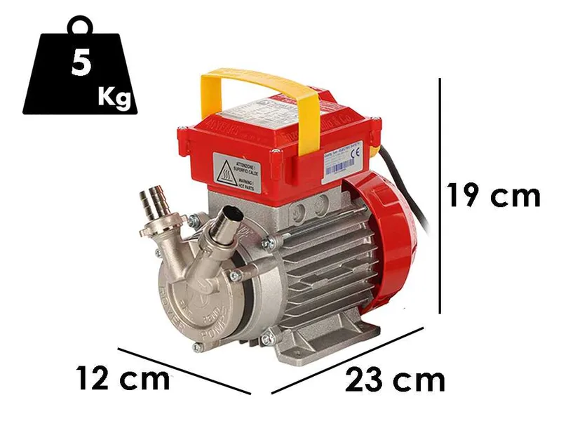 Rover Novax 20 B - 1450 RPM - Pompe électrique de transfert - Pompe électrique pour liquides chauds et bière - Monophasée - 230 V