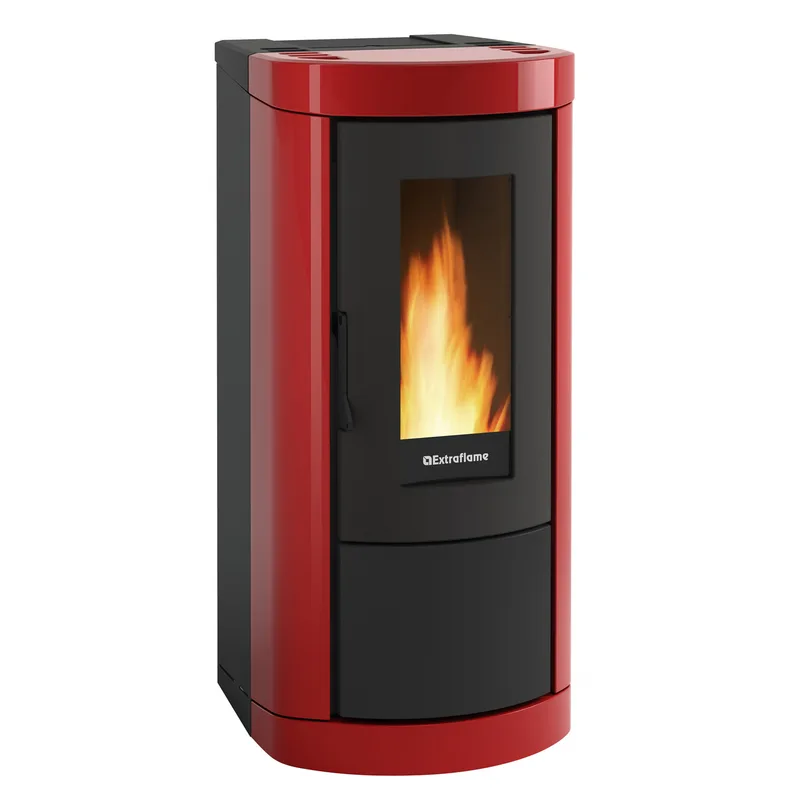 Extraflame Evolution Line Mietta Evo 16 poêle à granulés acier bordeaux