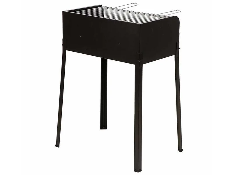 Mille Stella Eco Small - Barbecue à charbon en fer artisanal - 47,5x37 cm