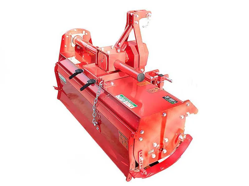 Fraise rotative pour tracteur série moyenne-légère AgriEuro modèle RS 145 avec kit déplacement manuel - Prise de force anti-horaire (Rotation vers la gauche)