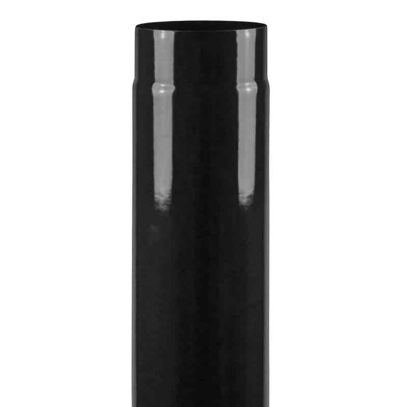 Tuyau de fumée / Tuyau de poêle émaillé 150 mm - 1000 mm noir