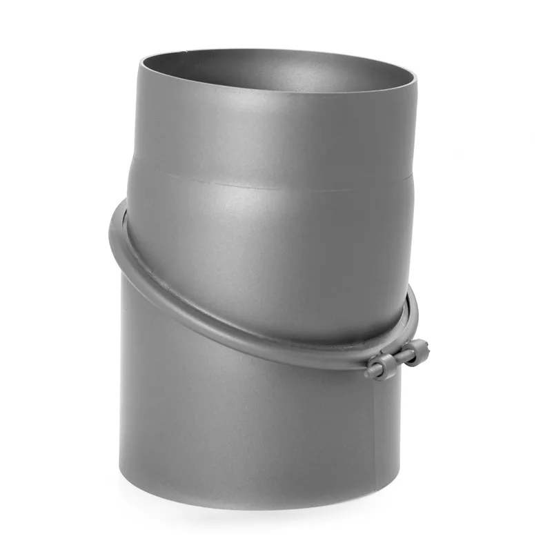 Raik Basic coude de tuyau de fumée 160mm gris fonte 0–45° sans porte pour tuyau de fumée / conduit de fumée