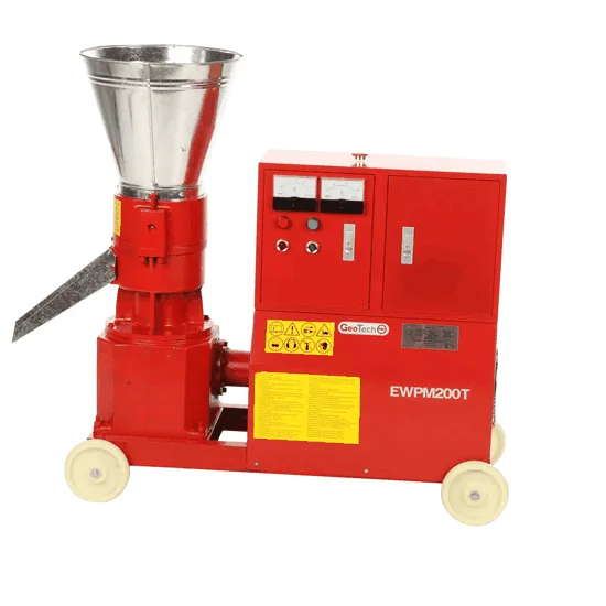 GeoTech Pro EWPM200T - Presse à pellets Triphasée - Fabrication de pellets pour le chauffage