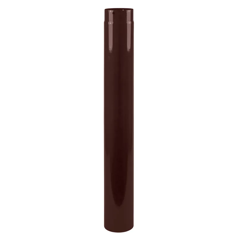 Tube de poêle / conduit de fumée émaillé 150mm - 1000mm marron