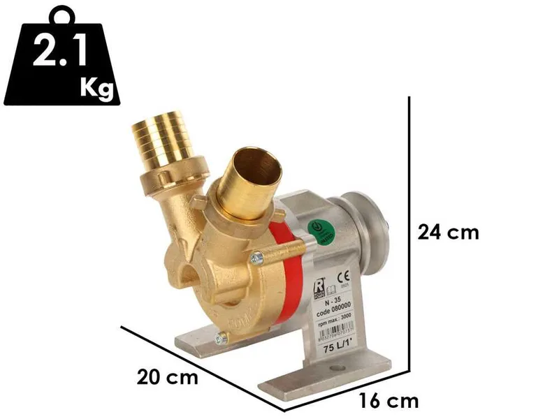 Rover N 35 - Pompe de transfert à poulie en bronze