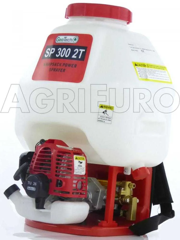 Pulvérisateur thermique à dos Geotech SP 300 2 T avec moteur 26 cc