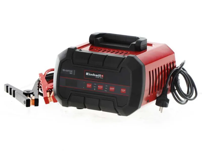 Einhell CE-BC 15 M - Chargeur de voiture - 12V - batteries de voiture et moto - acier/plastique