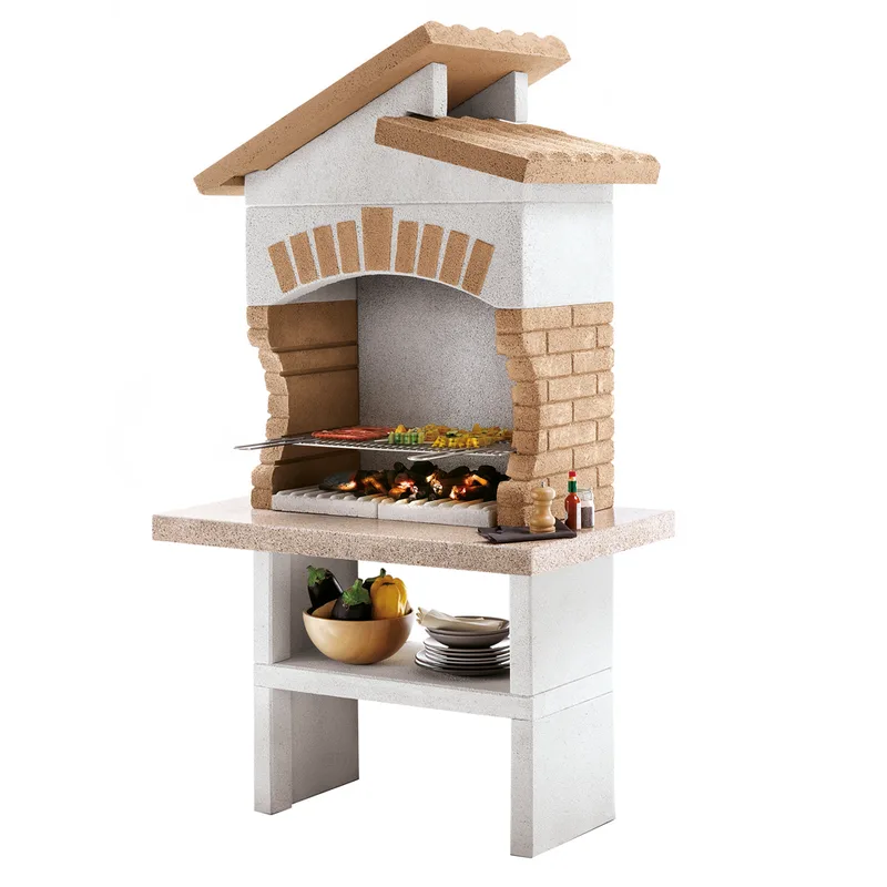 Palazzetti Tupai 2 - Barbecue à bois et à charbon en maçonnerie