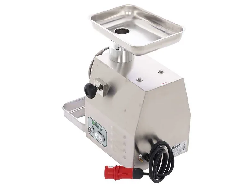 Fimar 22RS - Hachoir à viande électrique - 400 V - 1,5 CV - Groupe de hachage en INOX - Avec inverseur de marche