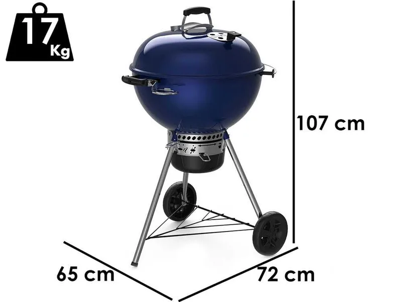 Weber Master Touch GBS C-5750 Deep Ocean Blue - Barbecue à charbon
