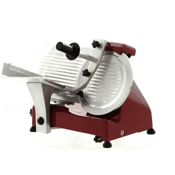 Trancheuse FAC F 250 R Rouge - Corps en Alliage d'aluminium - Avec parties lavables - Lame de 250 mm - Affûteur fixe