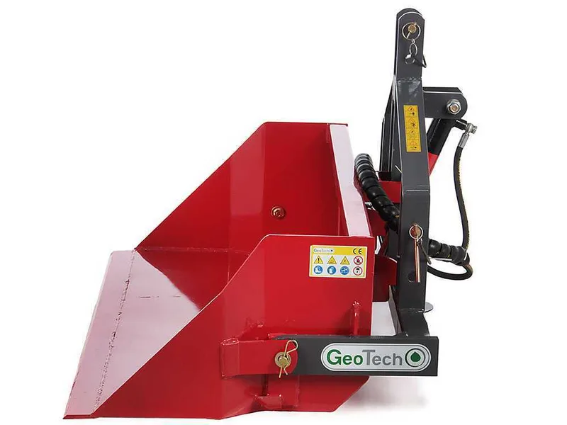 Godet hydraulique pour tracteur GeoTech de 140 cm - Série médium-lourd - capacité charge 500 kg