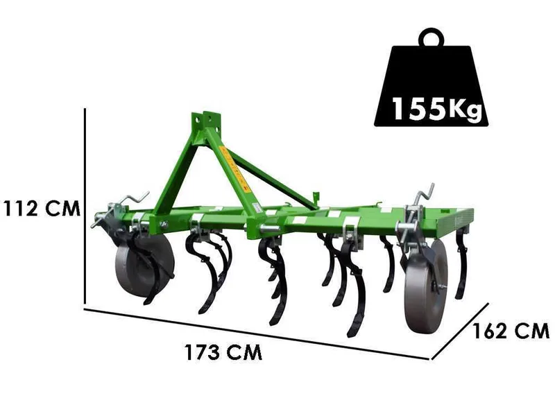 Bomet Dorado - Vibroculteur à ressort - 11 dents - Largeur de travail 170 cm