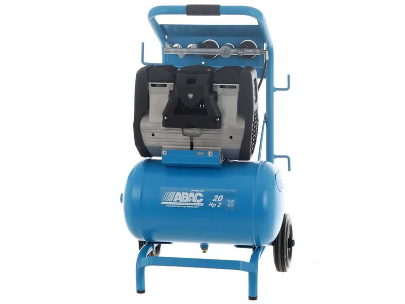 Abac hockenheim OS20P - Compresseur d'air électrique monophasé silencieux, sans huile - Moteur 2 CV - 20 L