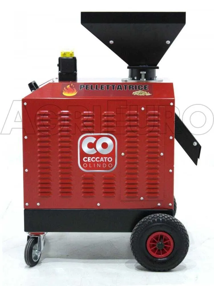 Ceccato Olindo Presse à pellets Triphasée 5,5 CV - Fabrication de pellets pour le chauffage