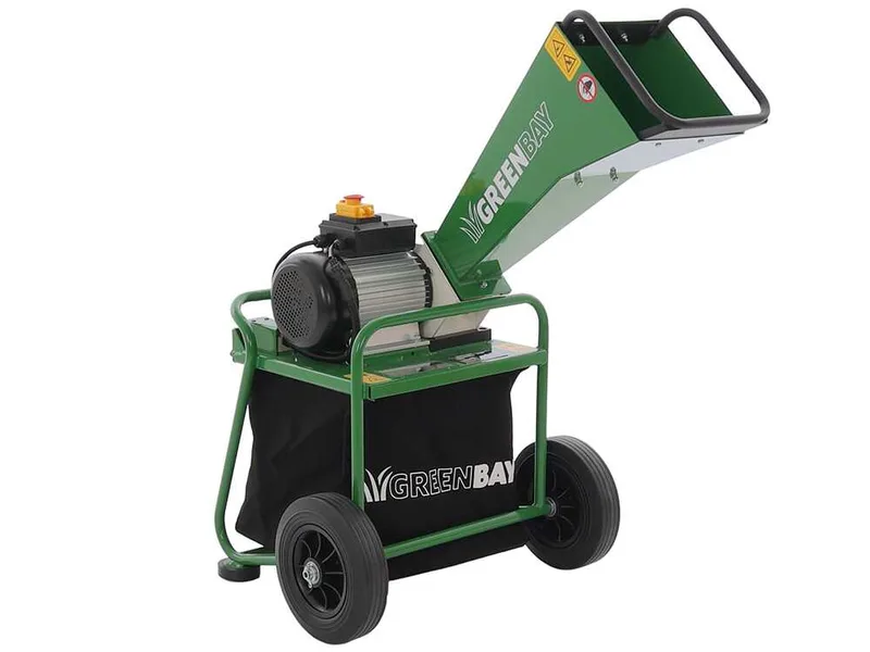 GreenBay GB-WERC 50 B - Broyeur de branches et végétaux électrique - Avec bac de ramassage