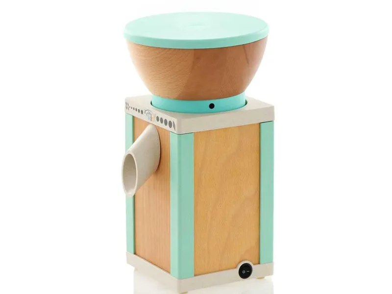Komo KoMoMio vert d'eau - Moulin à farine en hêtre avec meules en pierre - 360W