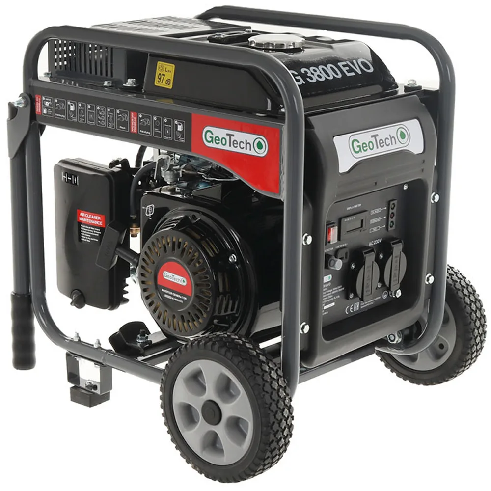 Geotech iG 3800 EVO - Groupe électrogène à inverter 3.8 kW monophasé - Version sur chariot