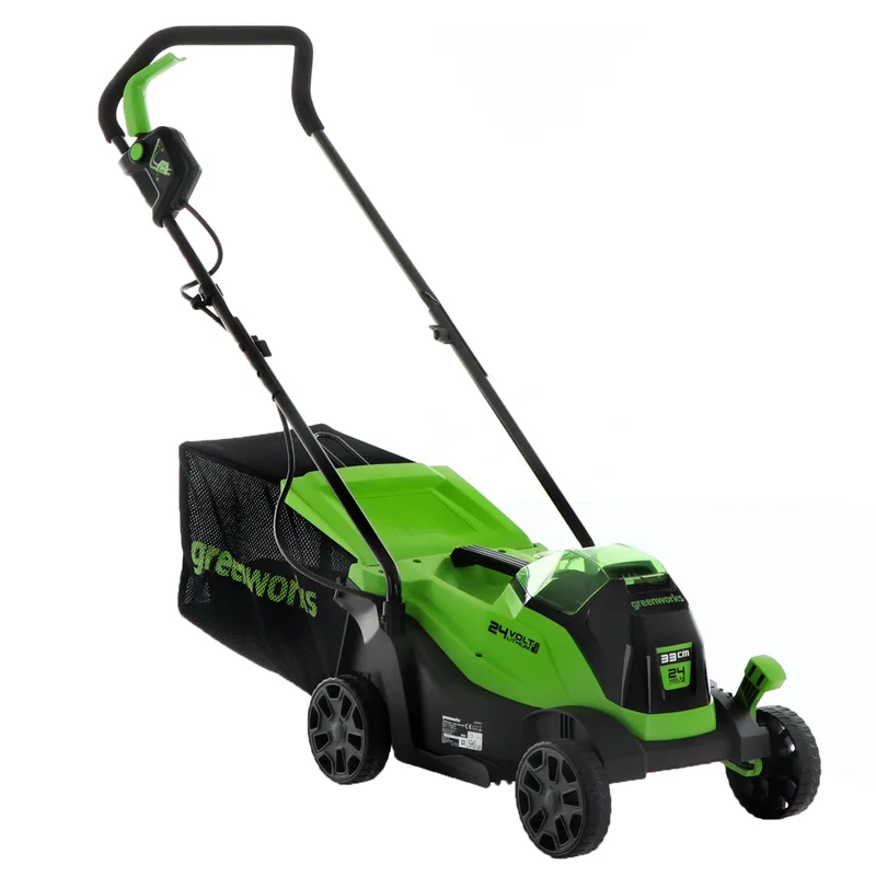 Greenworks GD24LM33 - Tondeuse à gazon à batterie 24V