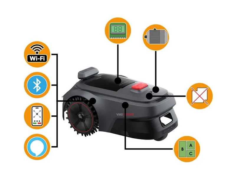 MOVA ViAX 500 - Robot tondeuse - Sans installation - Avec Abri