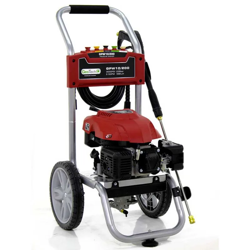 GeoTech GPW 10/200 - Nettoyeur haute pression thermique - 228 bar - 568 L/h - Moteur Ducar DV196