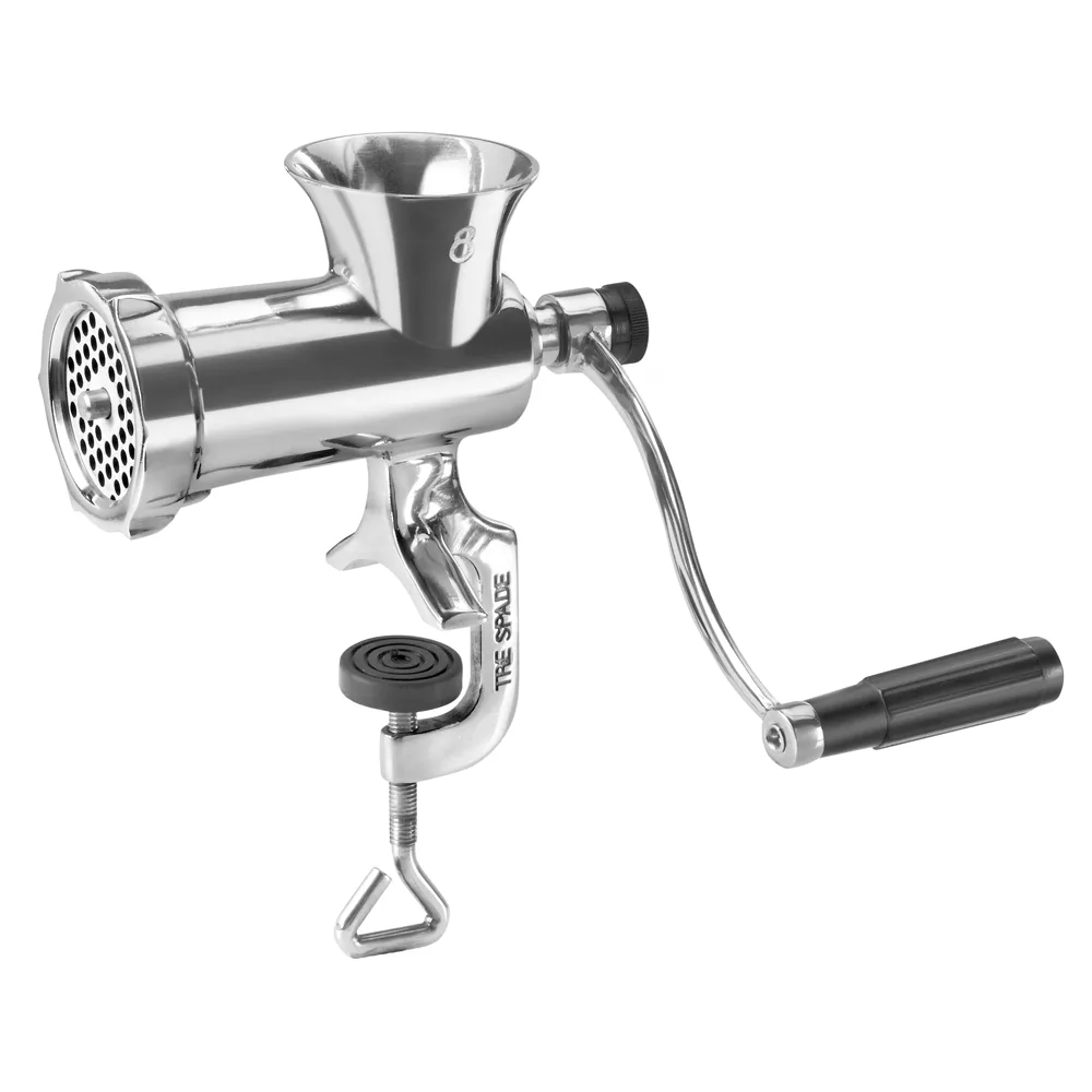 Tre Spade TC-8 Inox - Hachoir à viande manuel à manivelle - Vis de fixation - n° 8