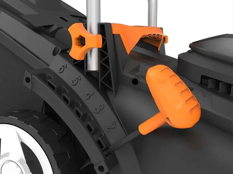 Worx WG733E - Tondeuse à batterie - 20 V/4 Ah - Largeur de coupe 33 cm