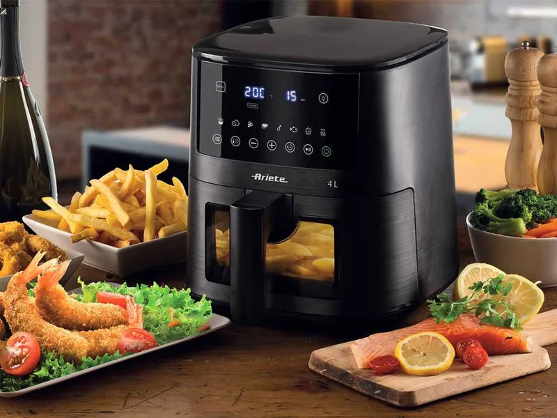 Ariete 4633 Noir - Friteuse à air chaud 4L - Écran tactile