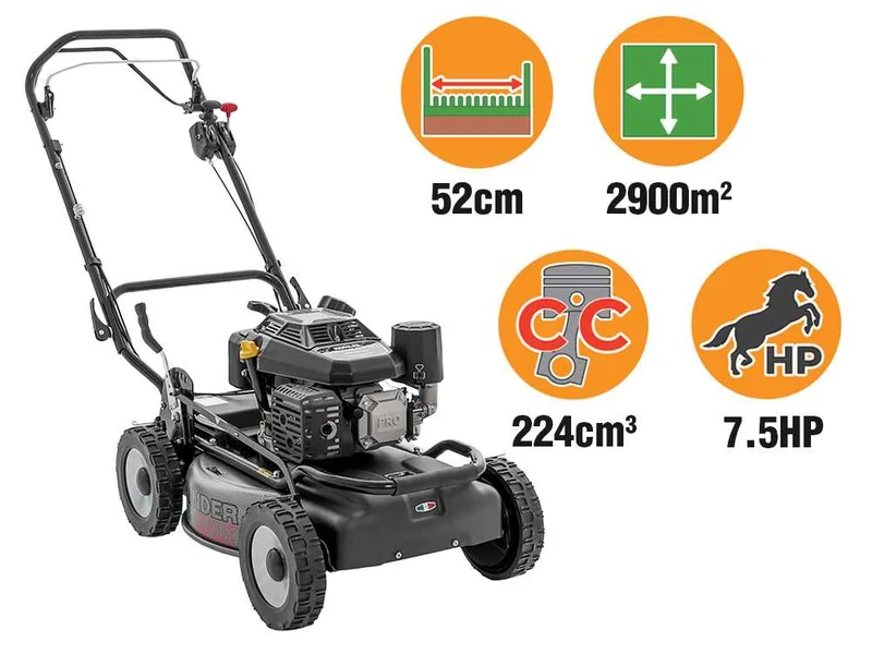 Marina Systems GRINDER Pro Max 52 VV - Tondeuse à gazon thermique tractée - Moteur Kohler CV224