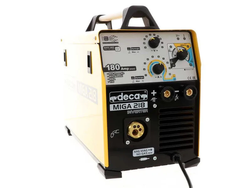 Poste à souder à fil inverter multi-procédés continu Deca miga 218 1Ph 230/50-60 - gaz/no gaz